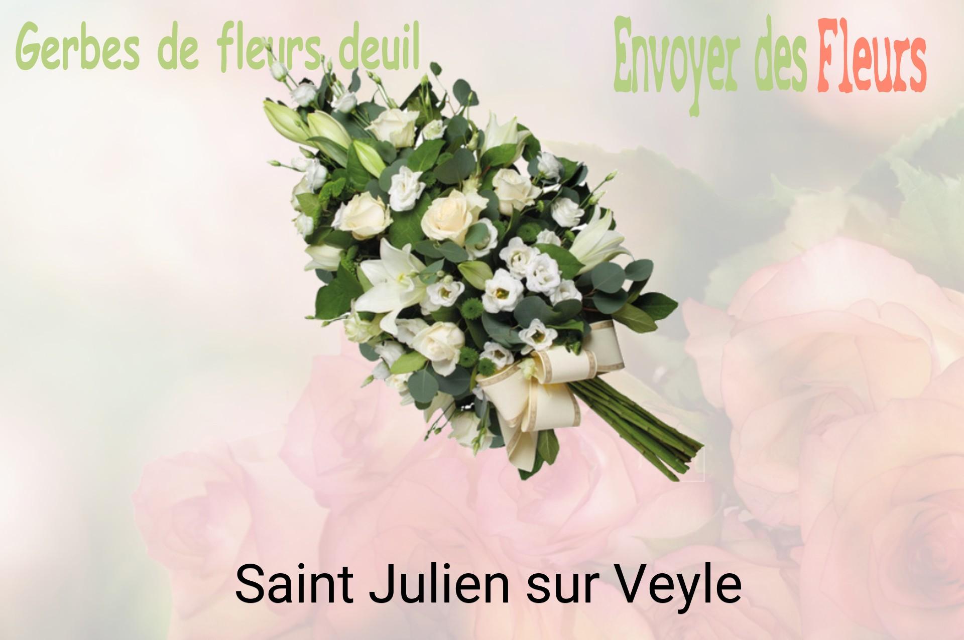 Gerbe de fleurs de deuil livrée à Saint-Julien-sur-Veyle